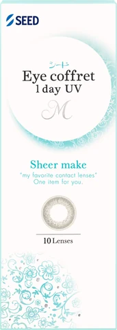 Áp tròng màu 1 ngày SEED Eye coffret Sheer make – hộp 10 chiếc