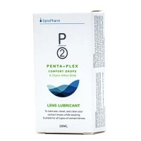 Hộp dung dịch P2 Penta-Plex Comfort Drops dành cho kính áp tròng, chai 10ml