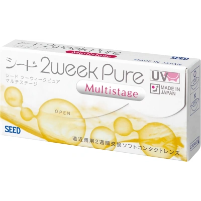 Áp tròng đa tròng 2 tuần SEED 2weekPure UP Multistage – hộp 6 chiếc, góc nghiêng