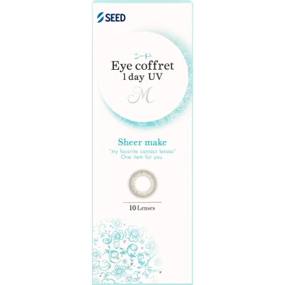 Áp tròng màu 1 ngày SEED Eye coffret Sheer make – hộp 10 chiếc