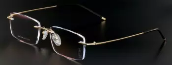 Gọng vàng nguyên khối YUSHAN 036-Solid gold 18K